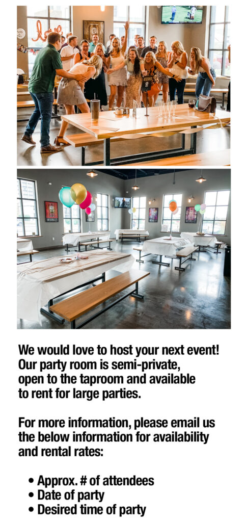 Third Eye Brewing Event Party Room